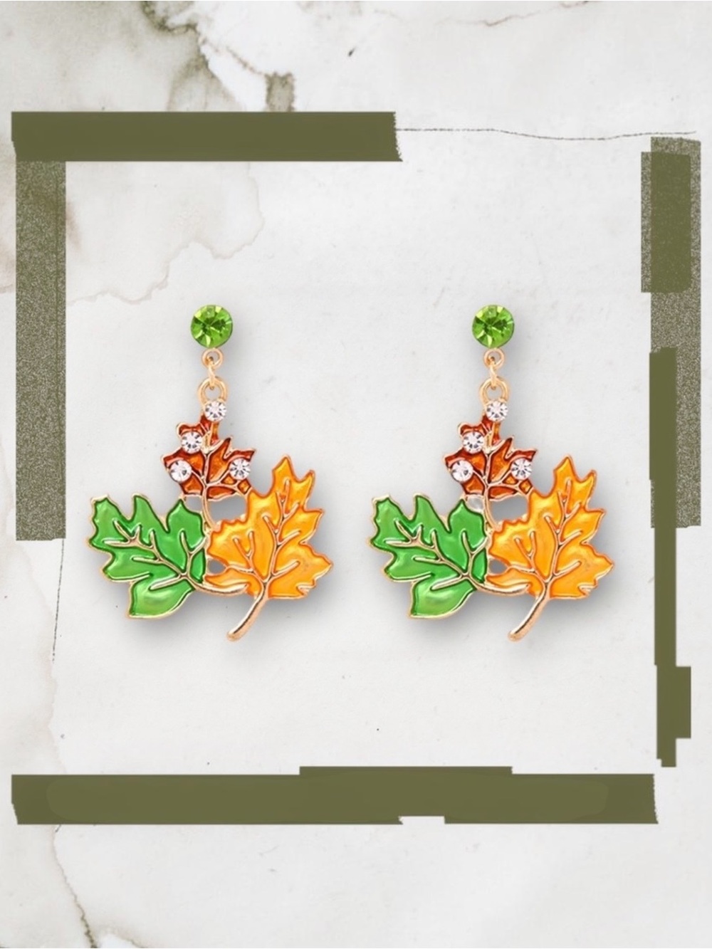 ADORABLE MAPLE LEAF DROP EARRINGS FOR FALL!